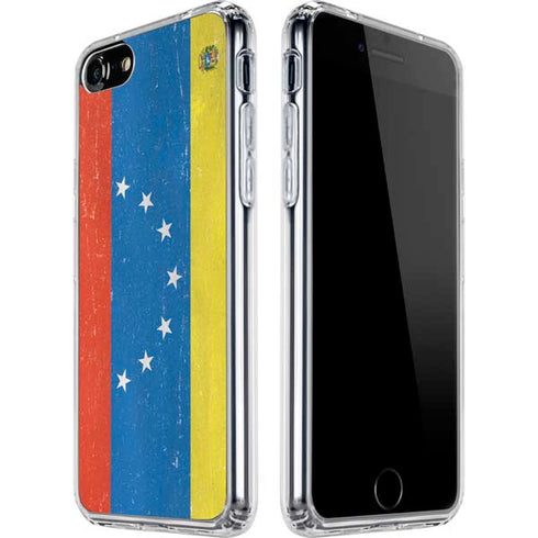 Venezuela Flag Distressed iPhone SE (2nd & 3rd Gen) Clear Case